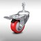 Service Caster 3 Inch SS Red Polyurethane 10mm Threaded Stem Caster with Total Lock Brake SCC-SSTSTTL20S314-PPUB-RED-M1015 - alternate 1